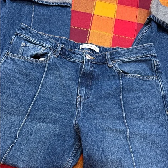 MNG wide legs high rise roll up Jeans - Picture 11 of 12